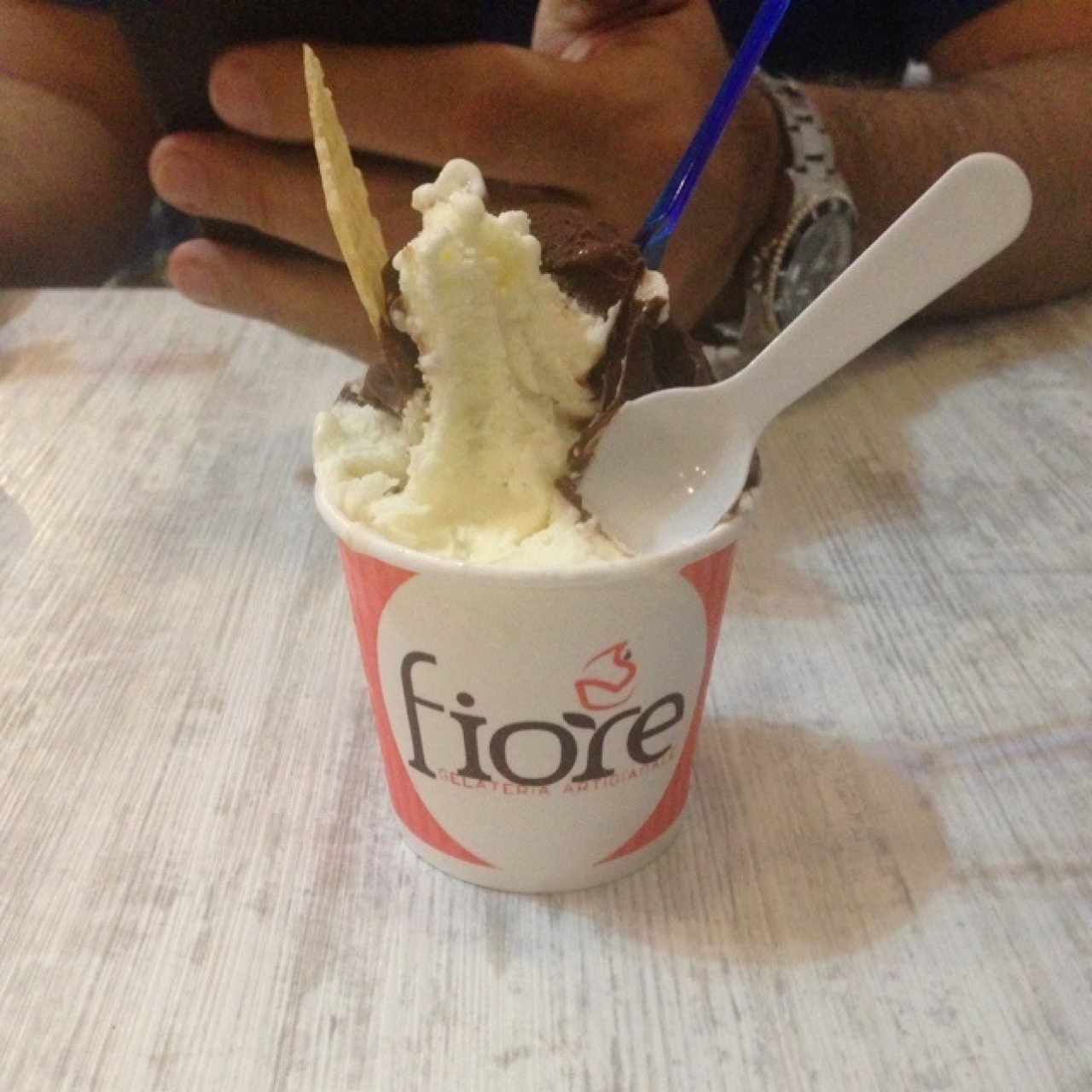 sorbete chocolate y coco