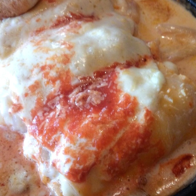 Canelones con palmitos