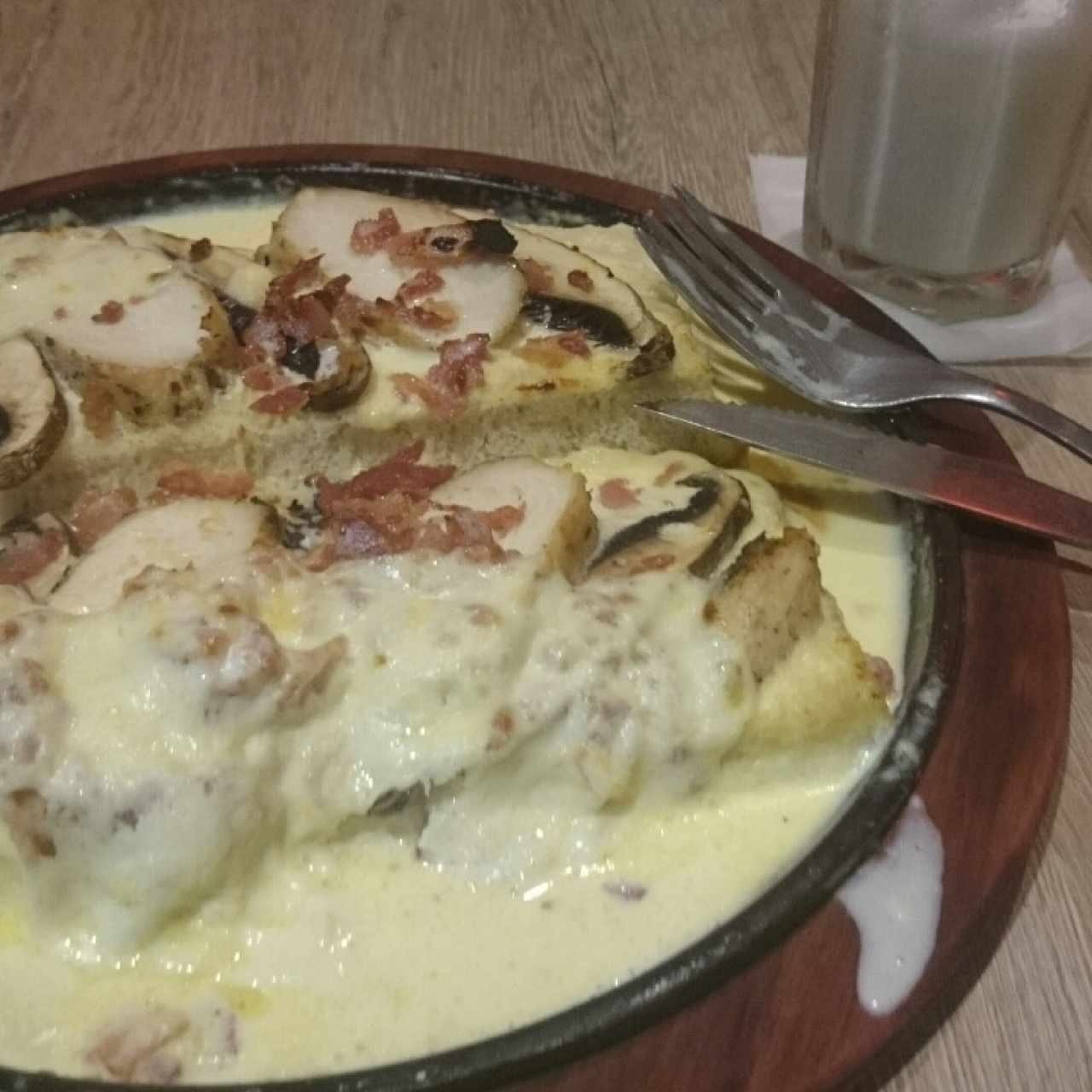 sandwich pollo carbonara 