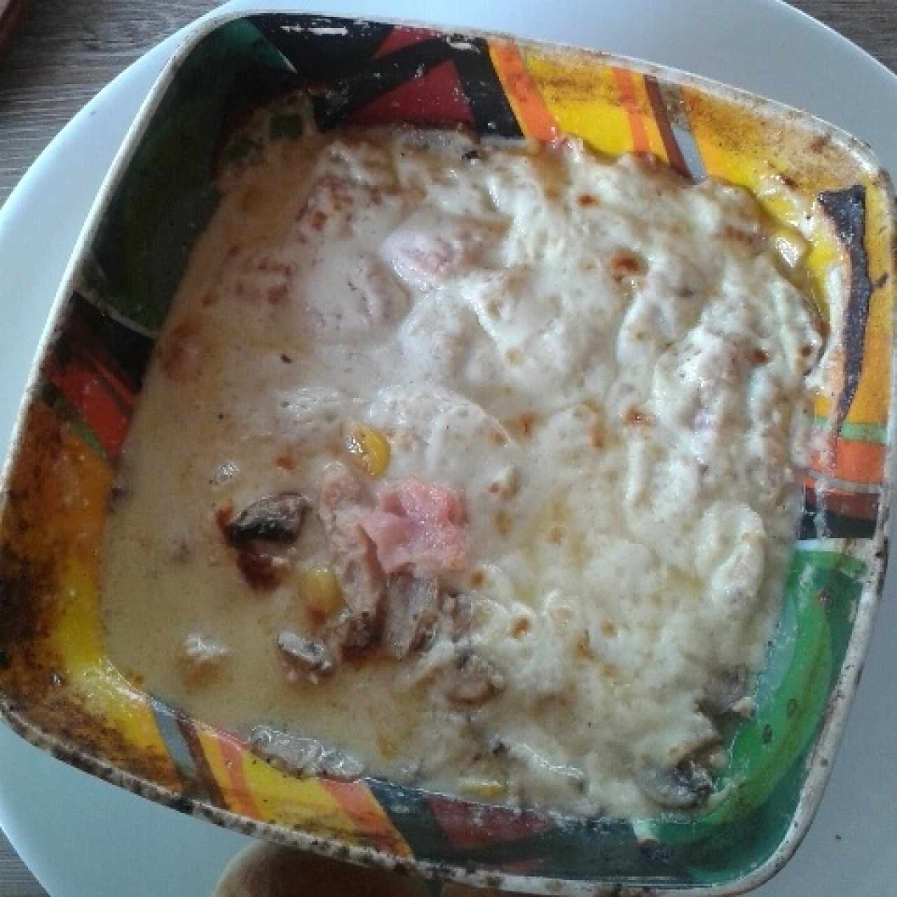 gratinado al carbón
