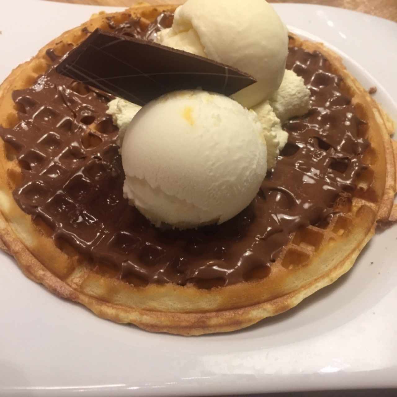 waffle de nutella