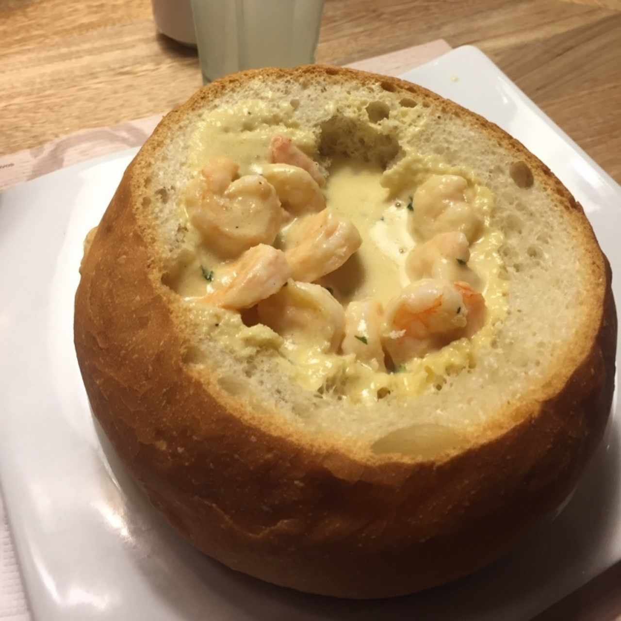 panne cook camarones al ajillo