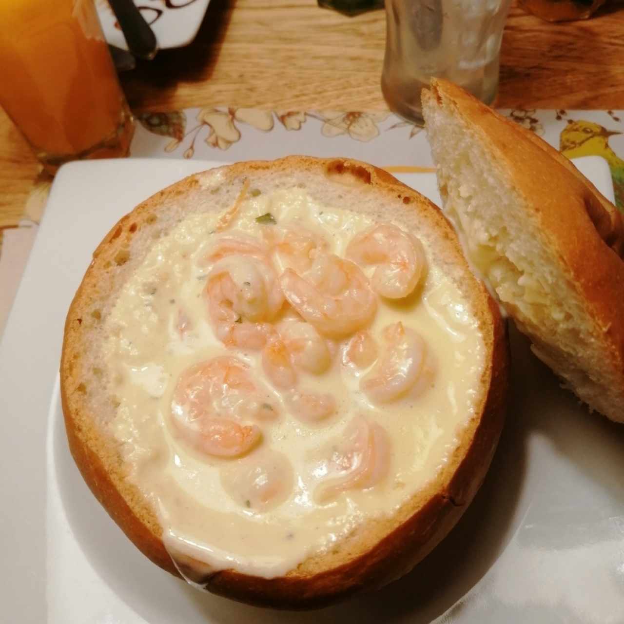 panne Cook de camarones al ajillo