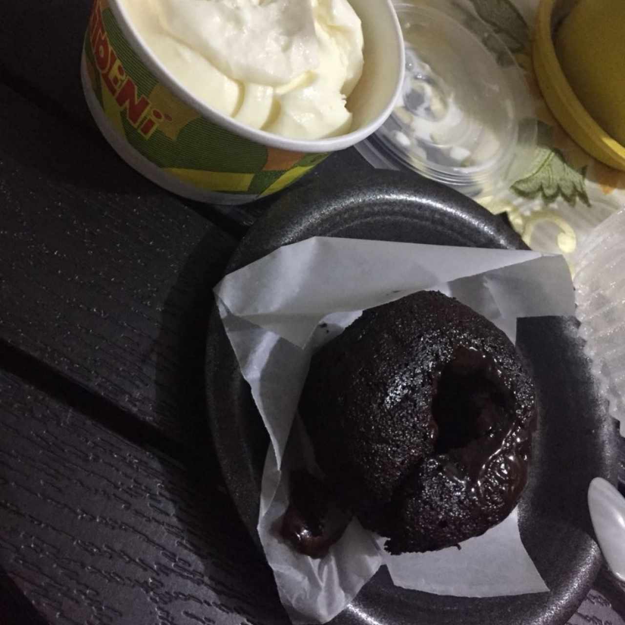 volcán de chocolate to go