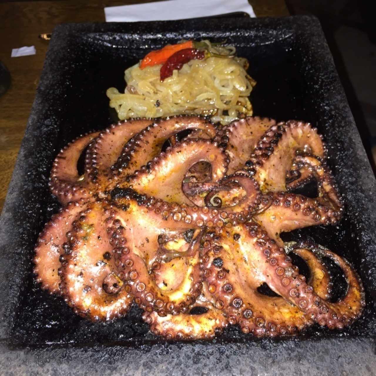 pulpo en leña 