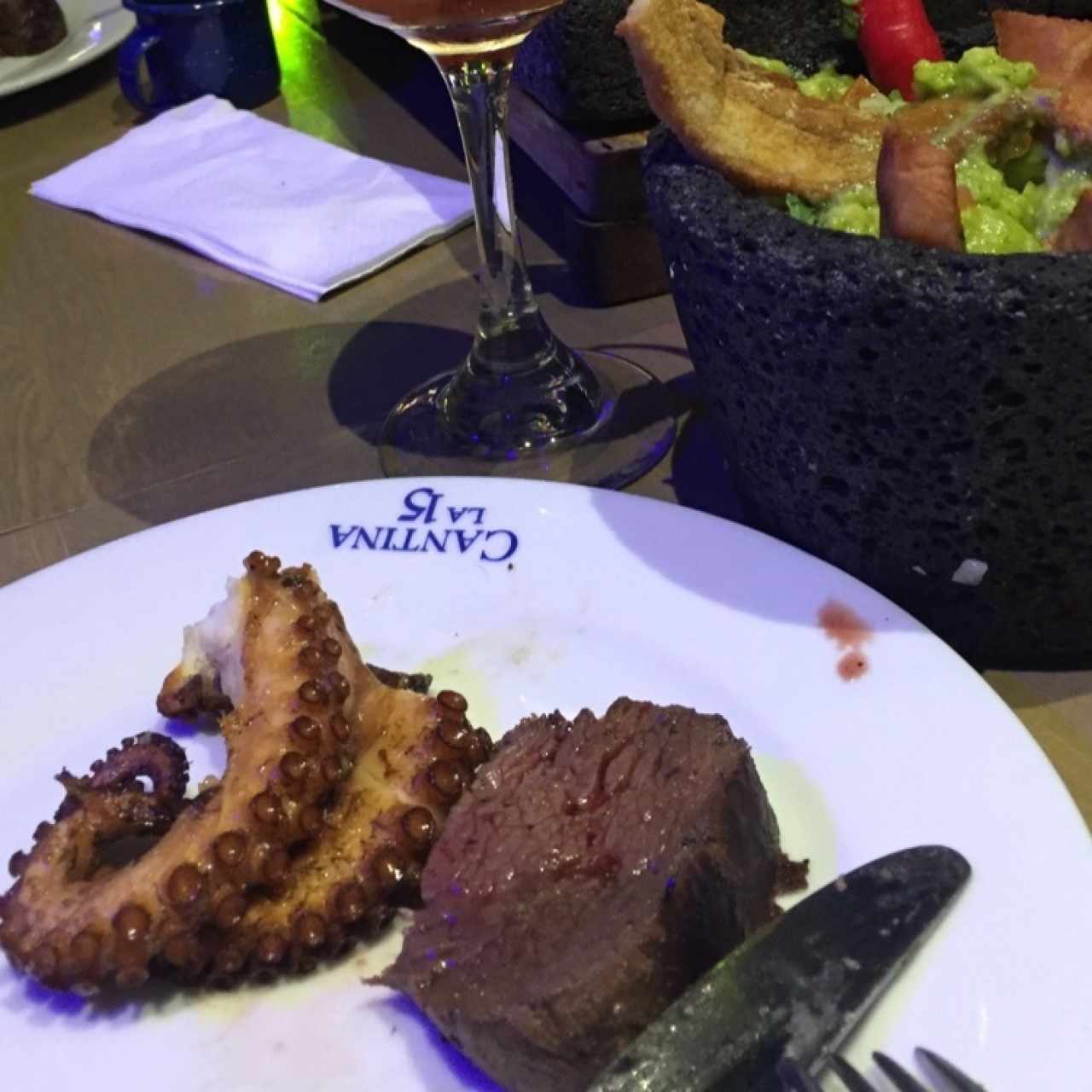pulpo a la leña