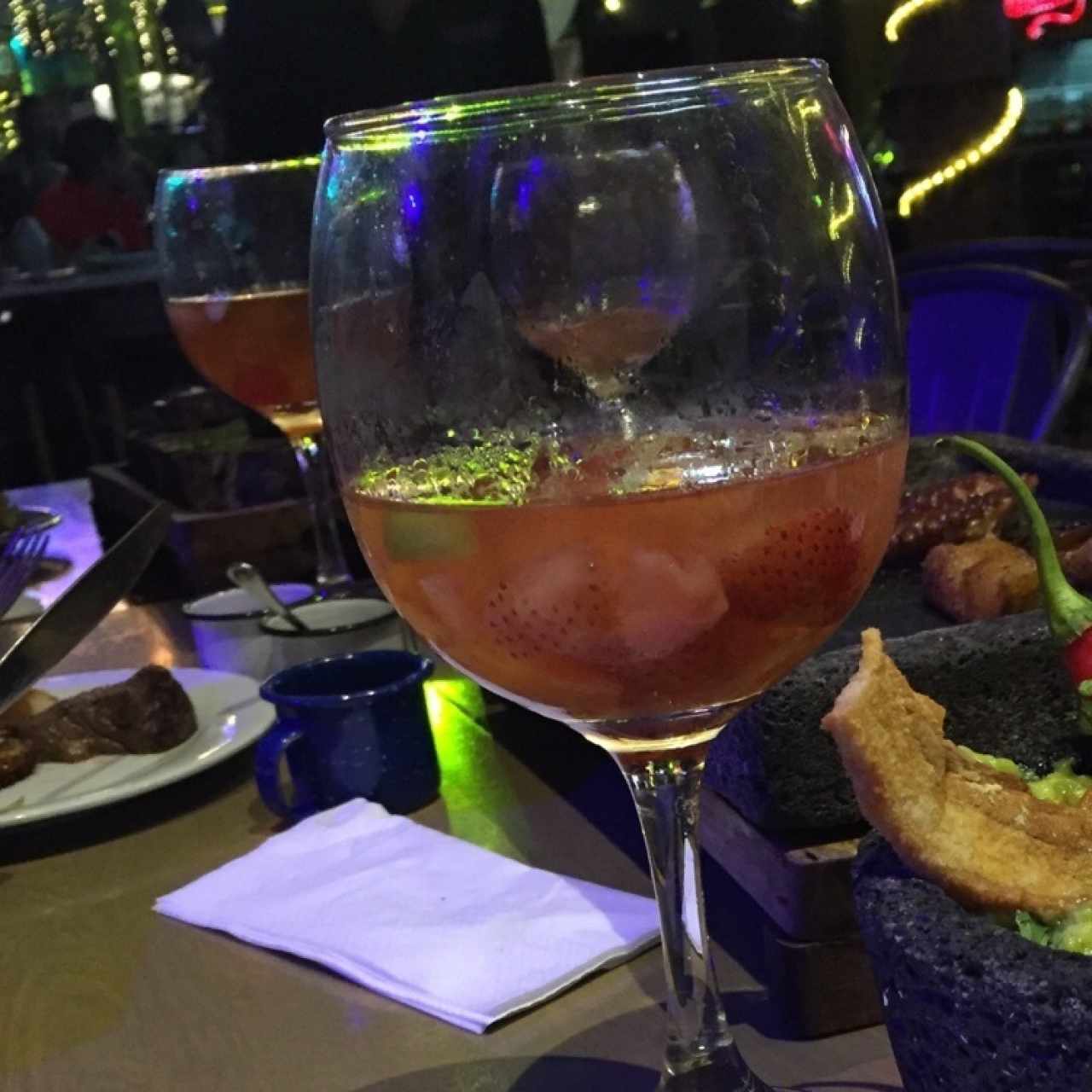 sangria con vino rojo