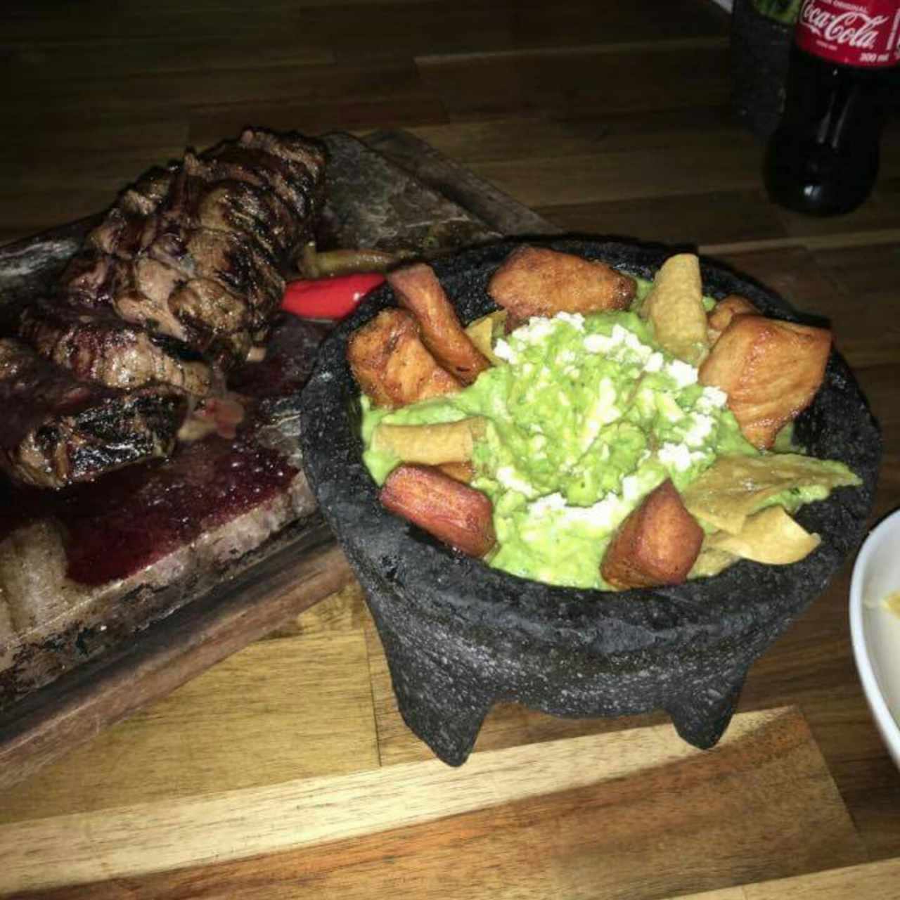 Lomo al Mezcal con Guacomole