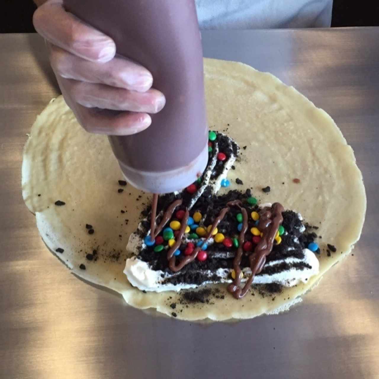 Crepa tierra de chocolate 