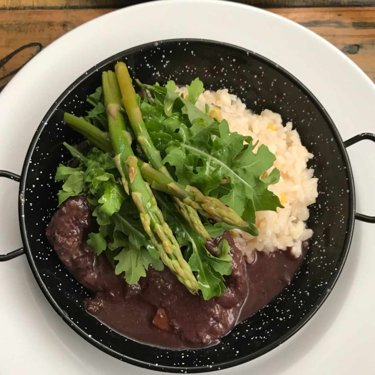 cordero con risotto 