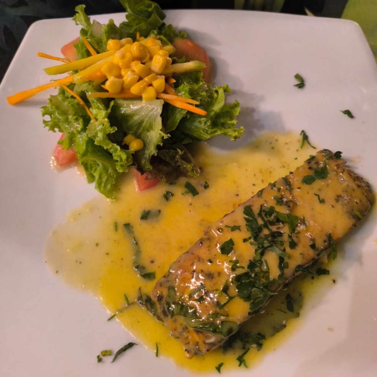 salmón en mantequilla 