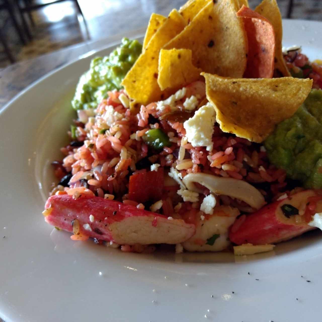 arroz mexicano con mariscos
