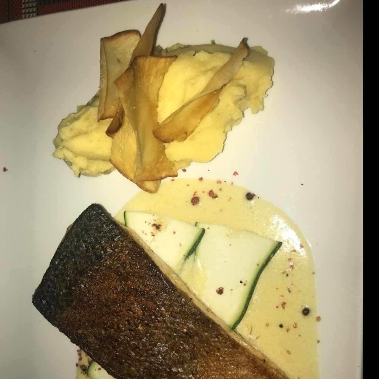 salmon con pure 