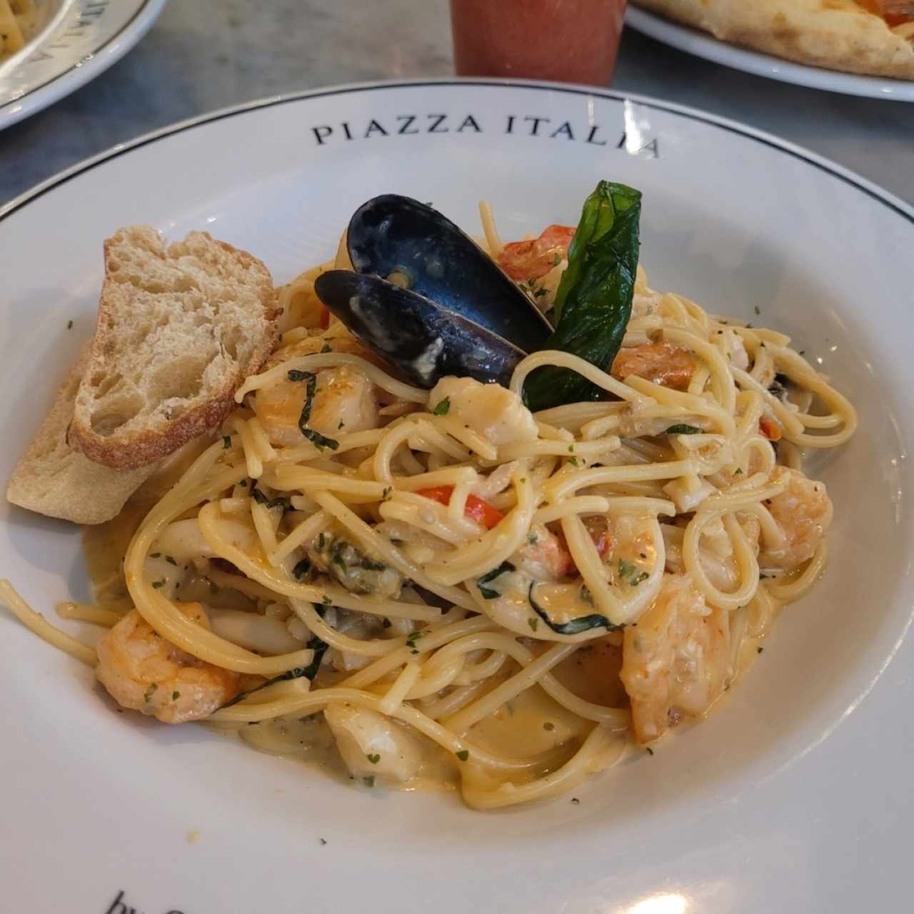 pasta con mariscos
