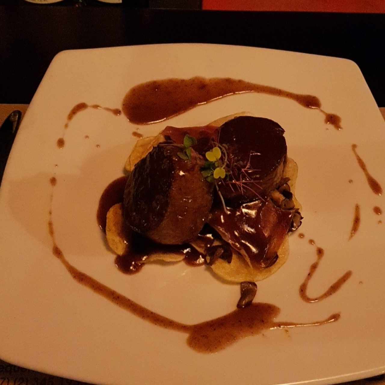 Solomillo con reducción