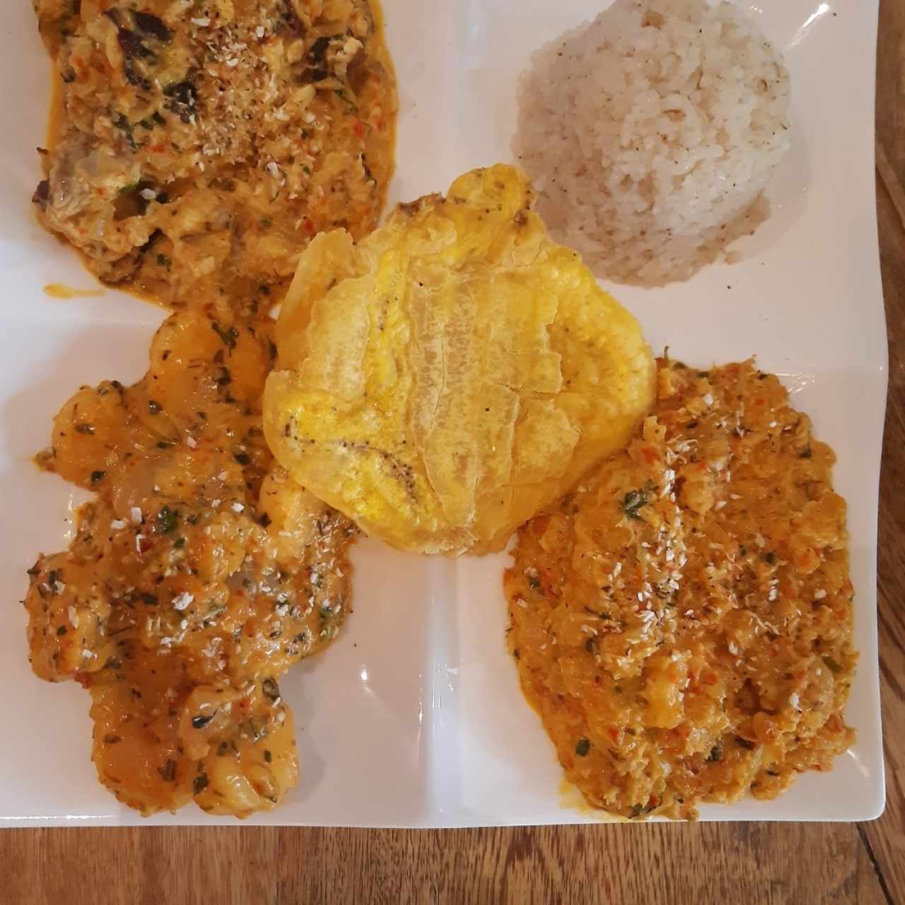 Triple de camarón, había y toyo