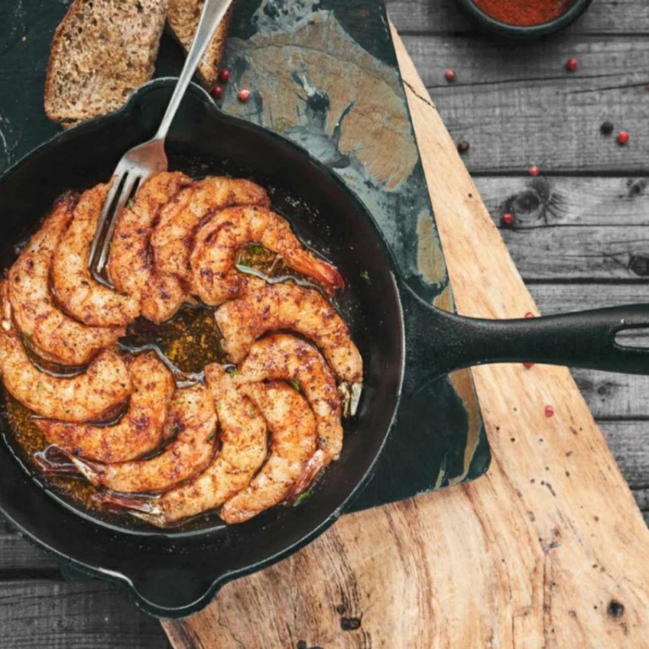 Langostinos al ajillo