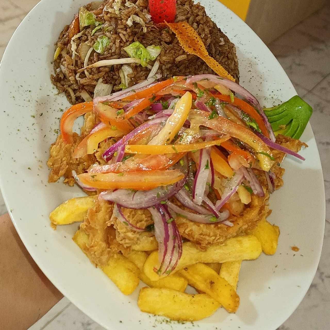 chaufa y jalea de mariscos!!