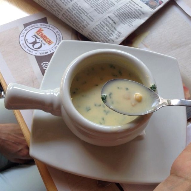 Crema de maíz dulce