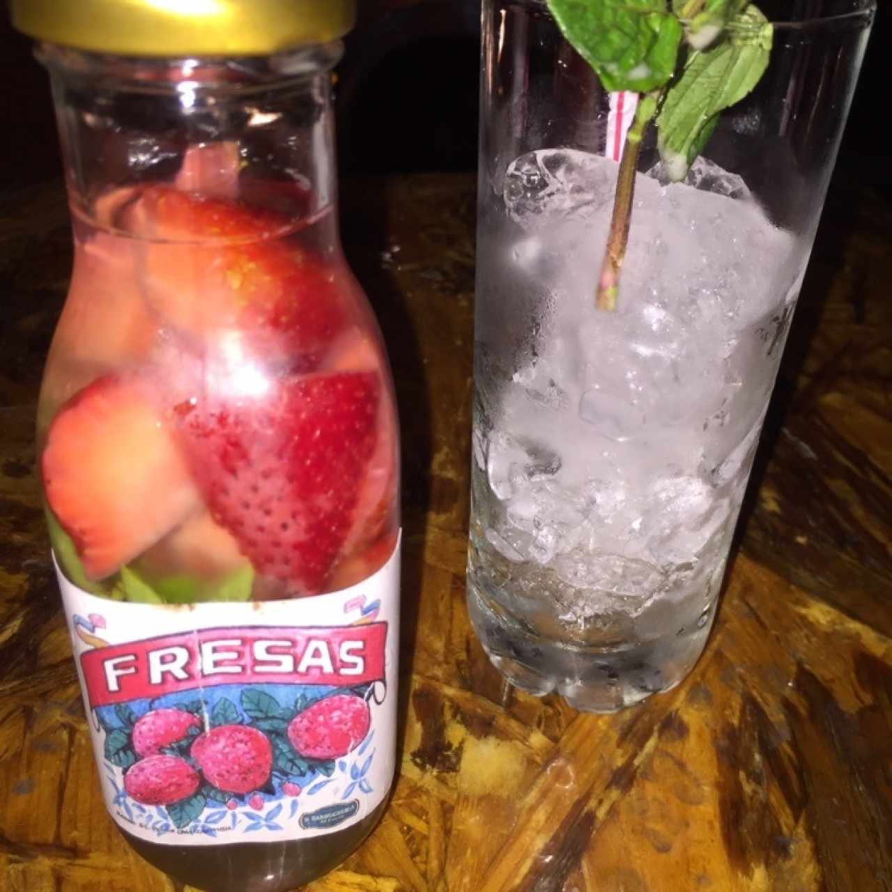 infusion de fresas y albaca 
