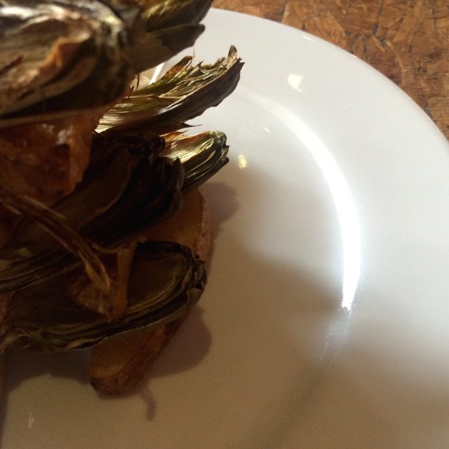 Alcachofas con papas