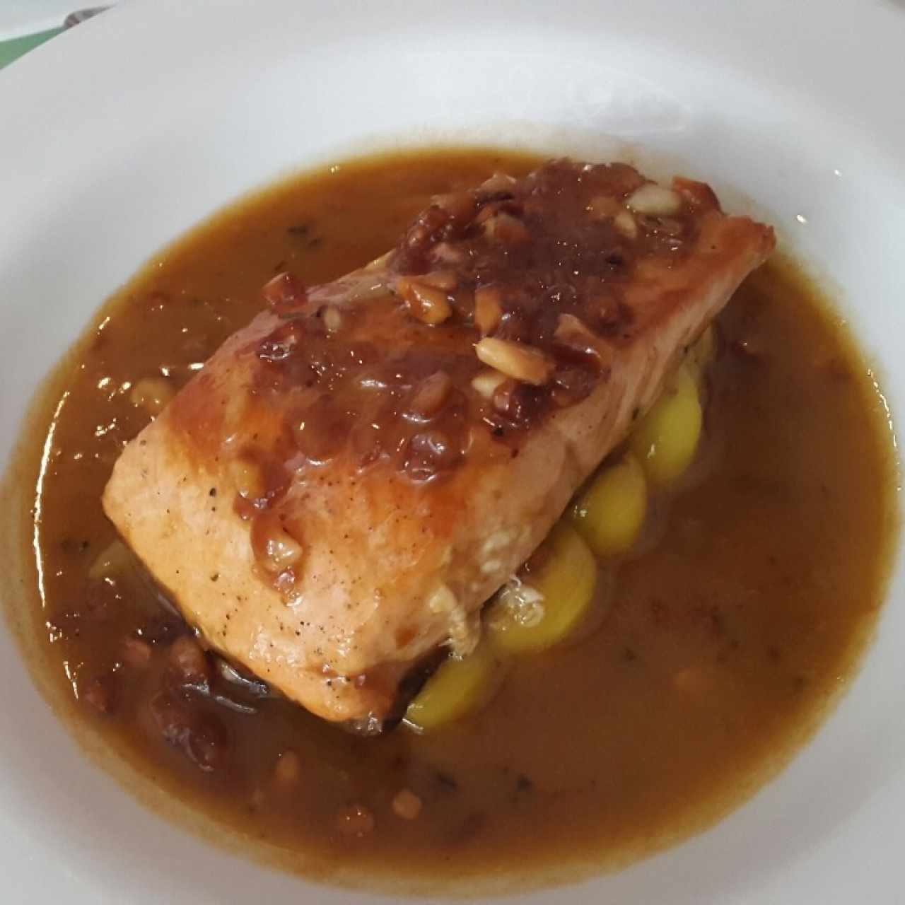 salmon macadamia