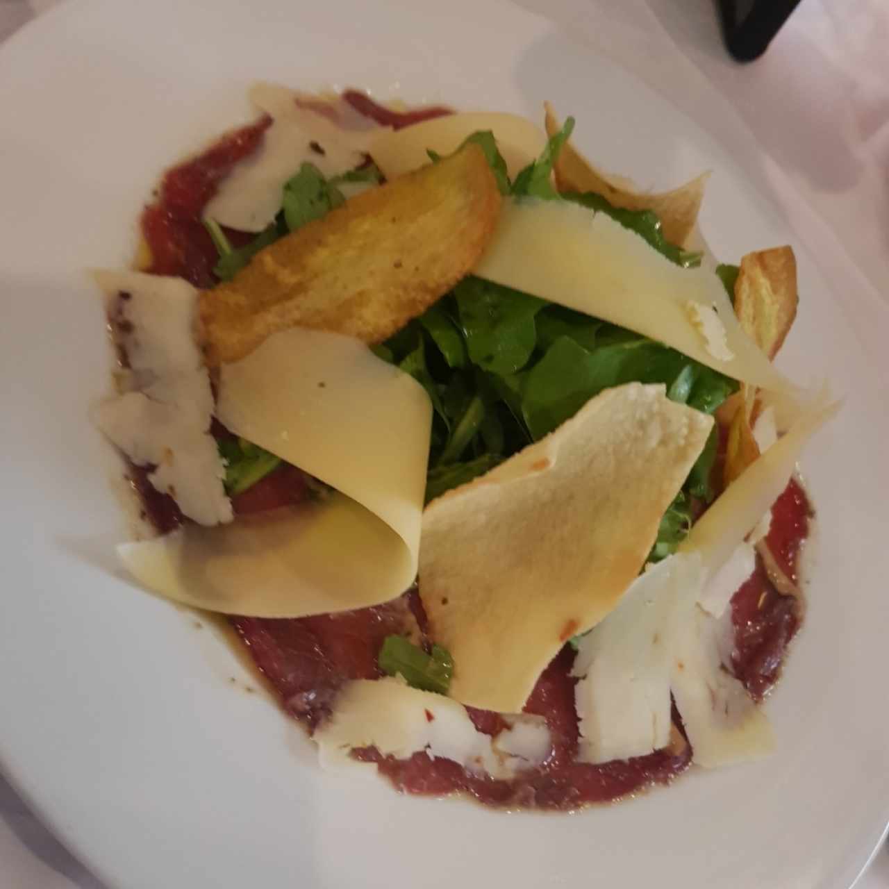 carpaccio de avestruz