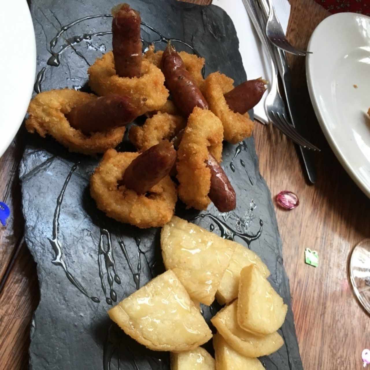 Calamares rellenlsncon chorizo 