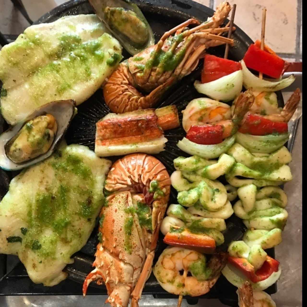 parrillada kalamares
