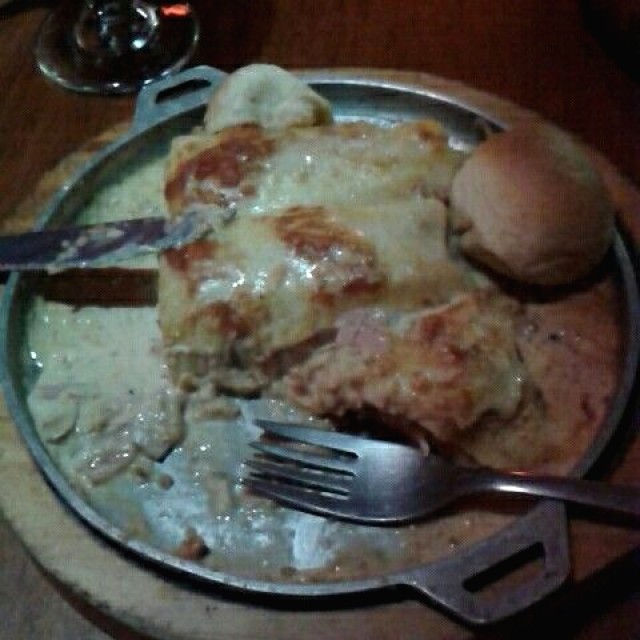 Canelones chapiñones pollo y carne