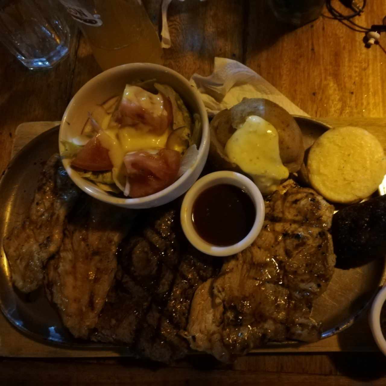 parrillada tres carnes