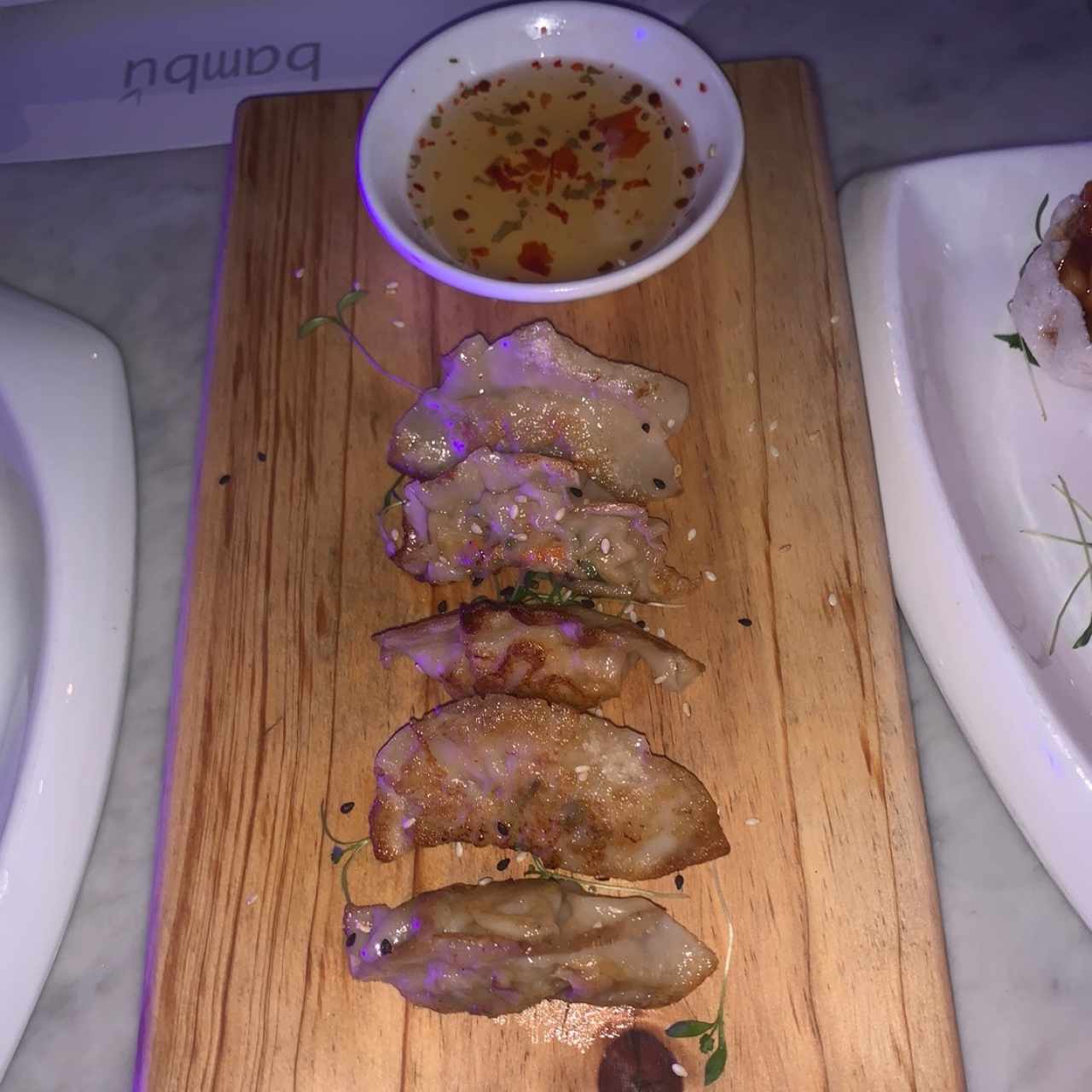 Gyosas de Camarones 