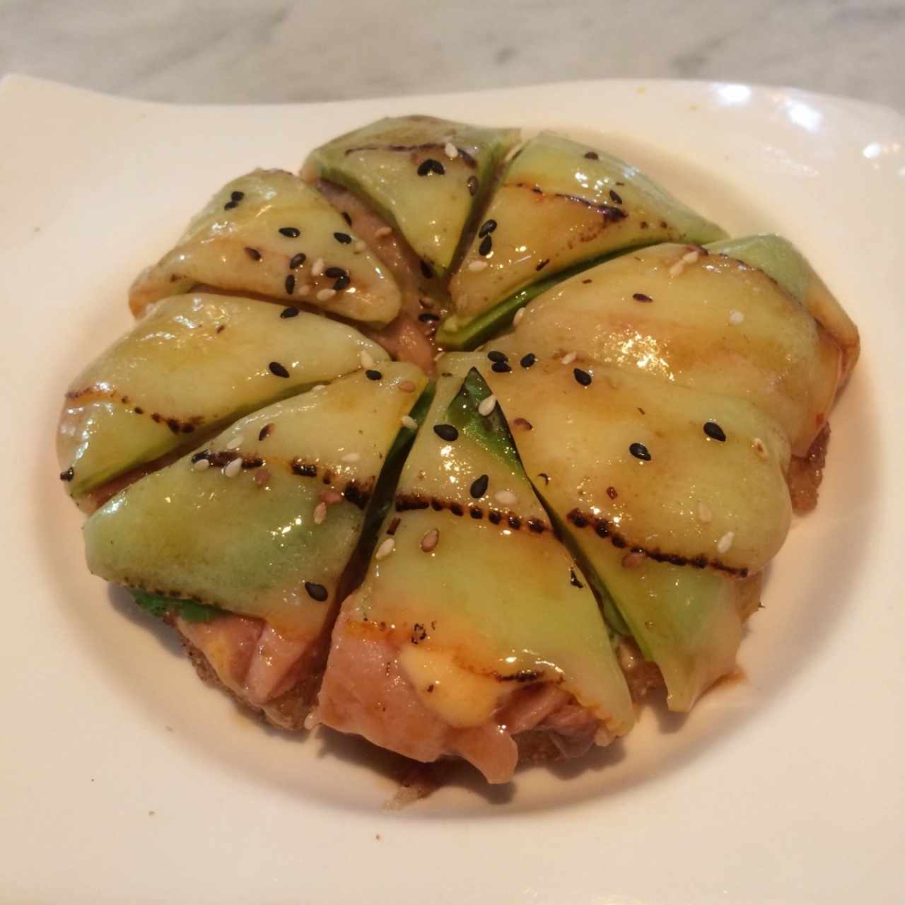 Mini Pizza de Salmon 