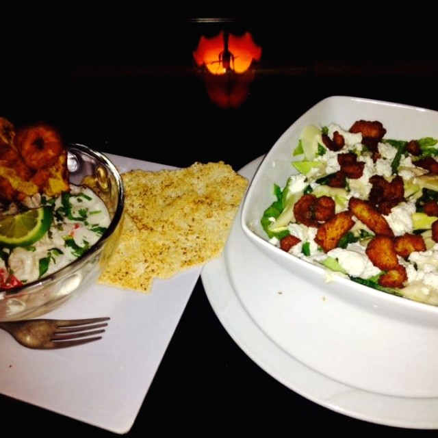 Ceviche Maracuchito y Ensalada Arrecife 
