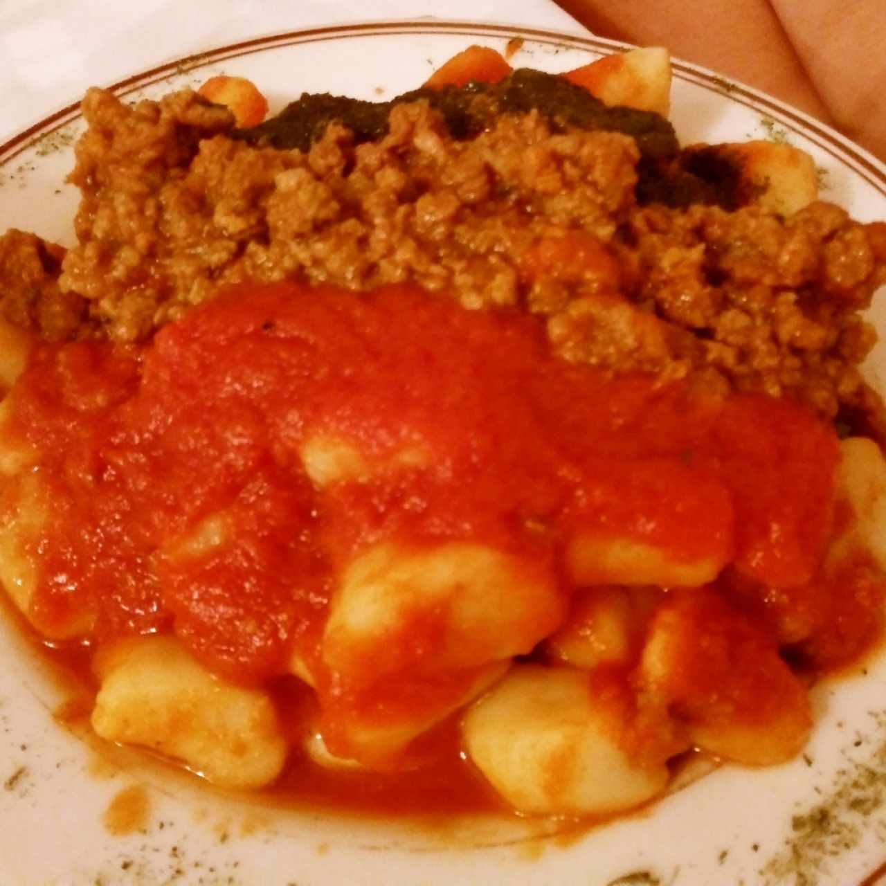 Ñoquis 3 Salsas