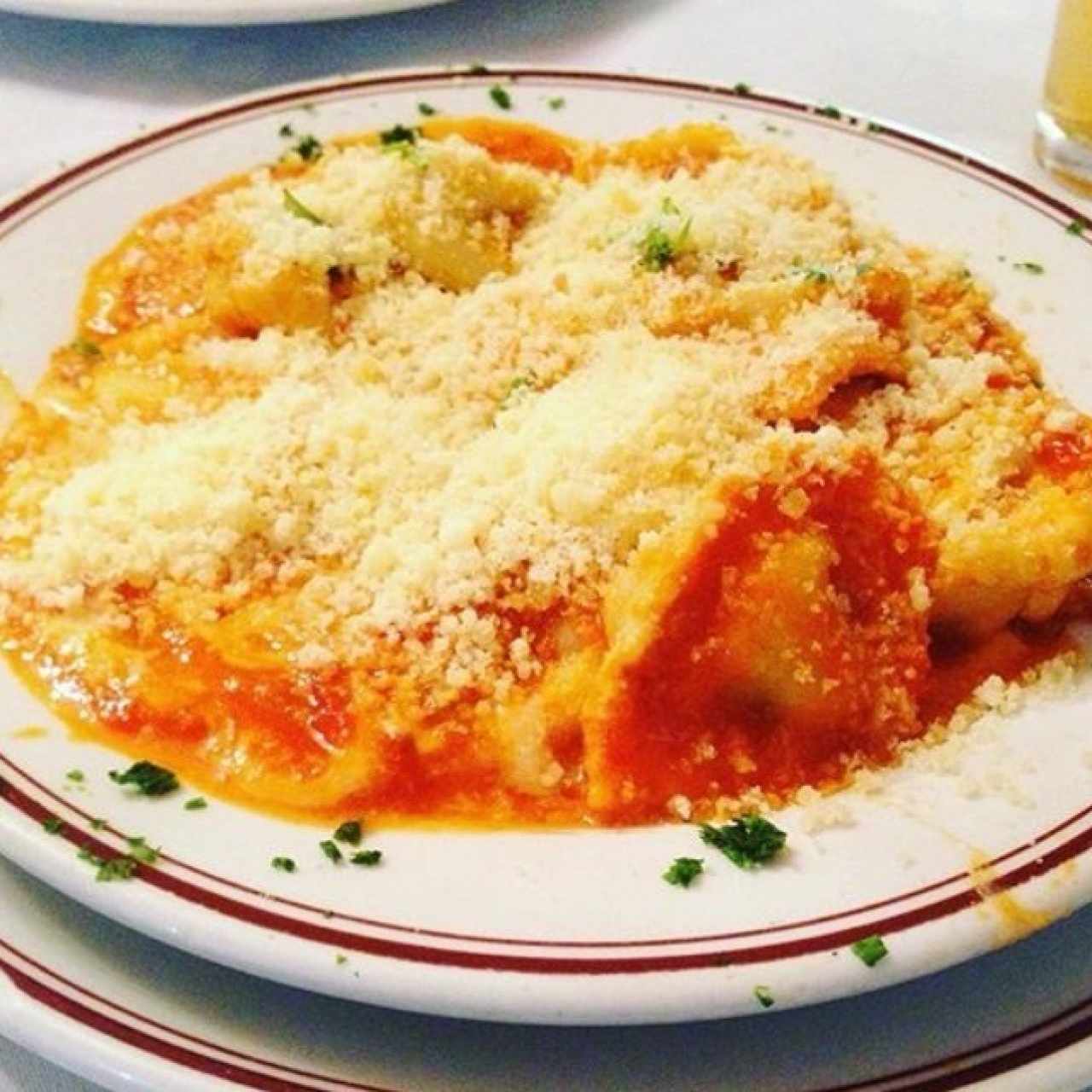 Raviolis rellenos de espinaca y ricotta
