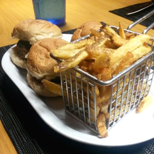 Trio de hamburguesas