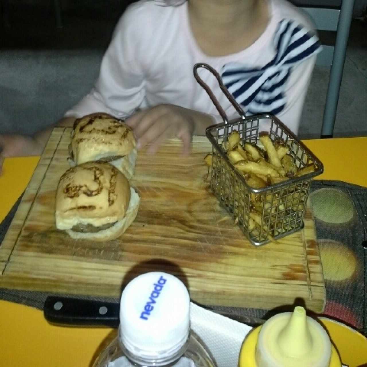 menú infaltil. 