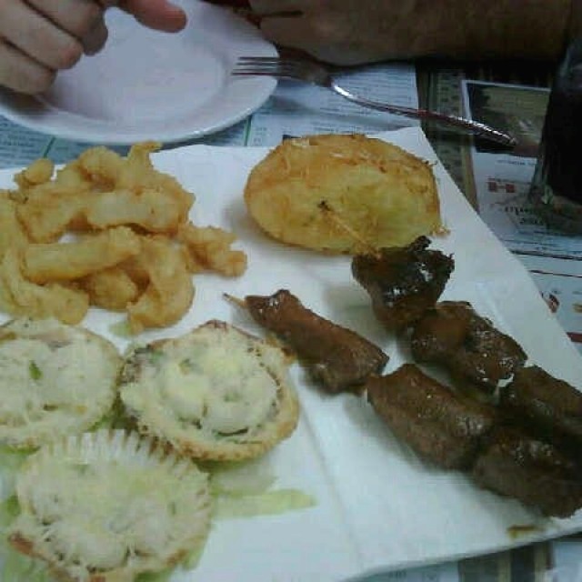 Entrada de platos calientes