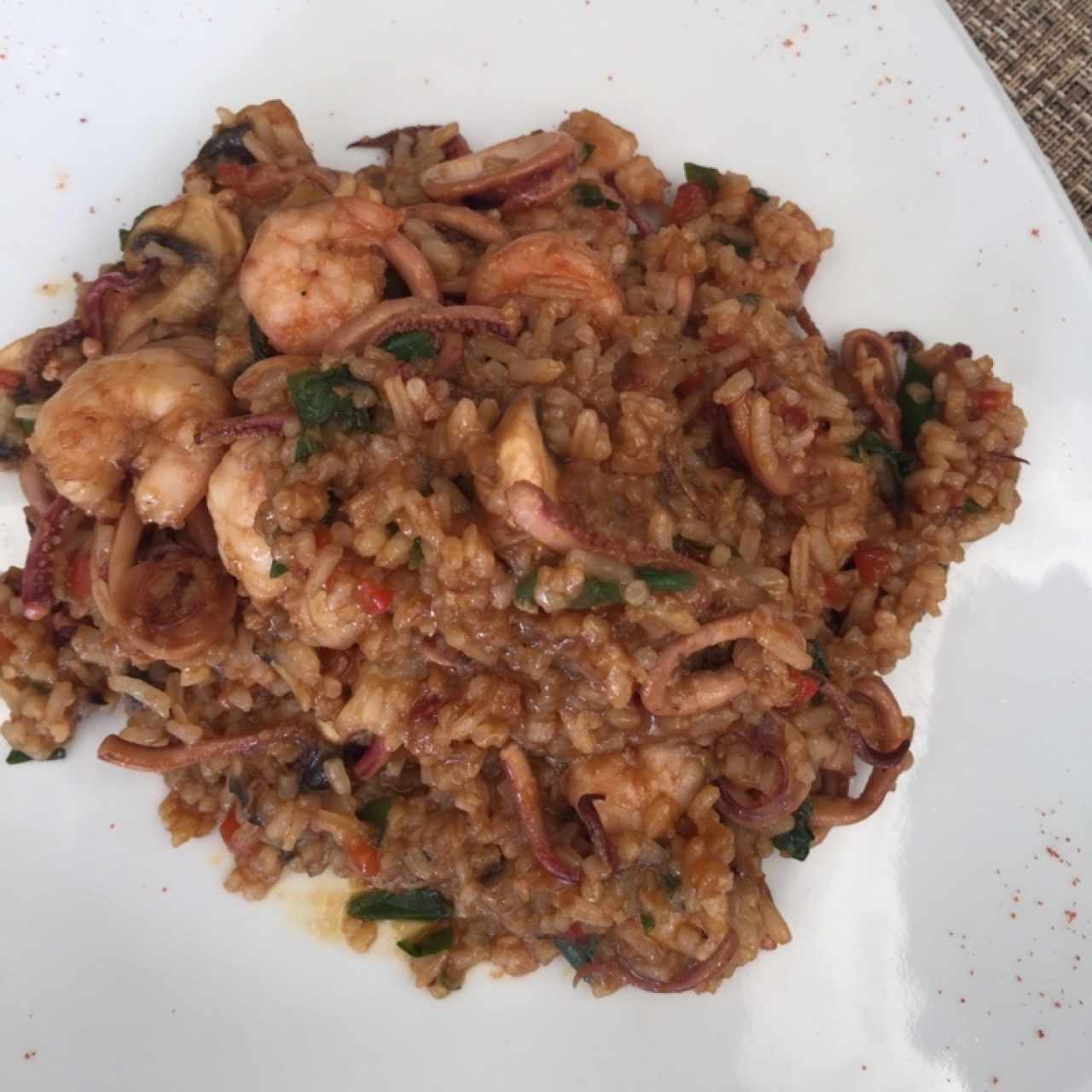 arroz con frutos del mar
