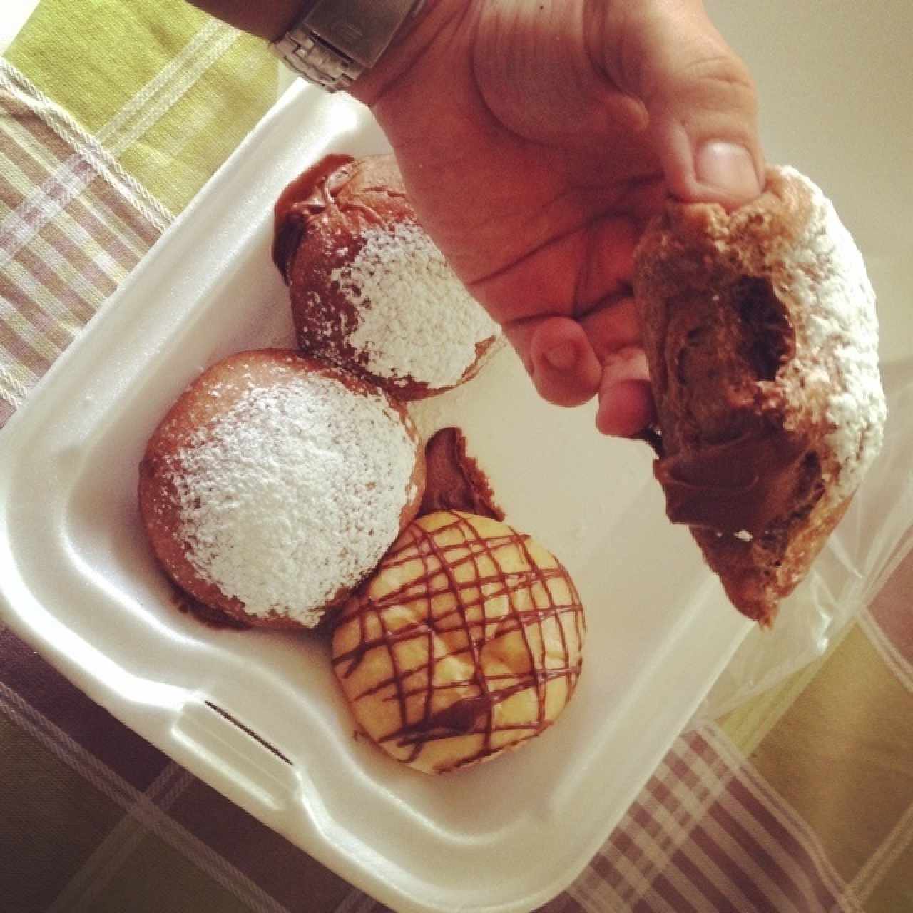 3 de Nutella y una de chocolate