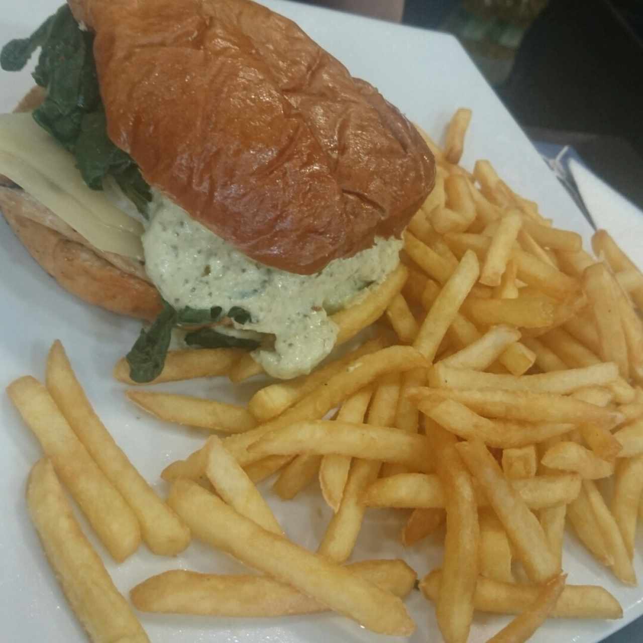 hamburguesa pollo