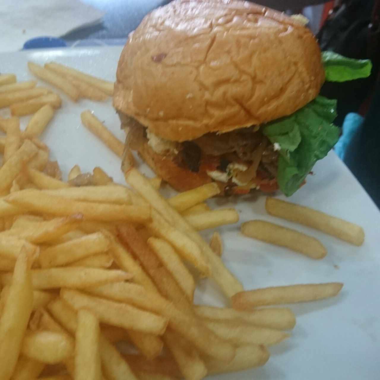 hamburguesa carne queso de cabrá 