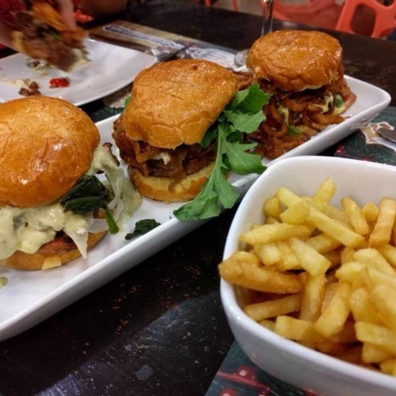 Trío de Hamburguesas