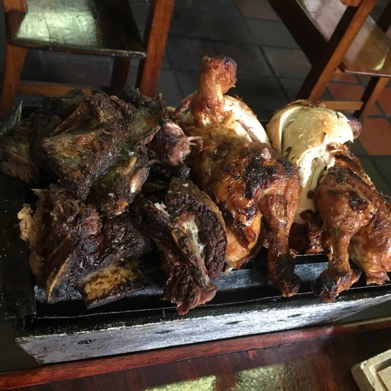 Costillas y pollo! 
