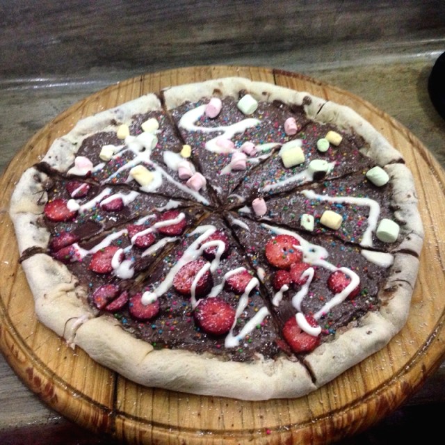 Pizza de nutella