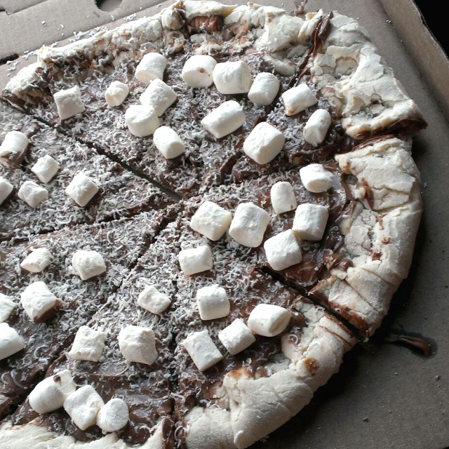 Pizza de nutella (no es nutella)