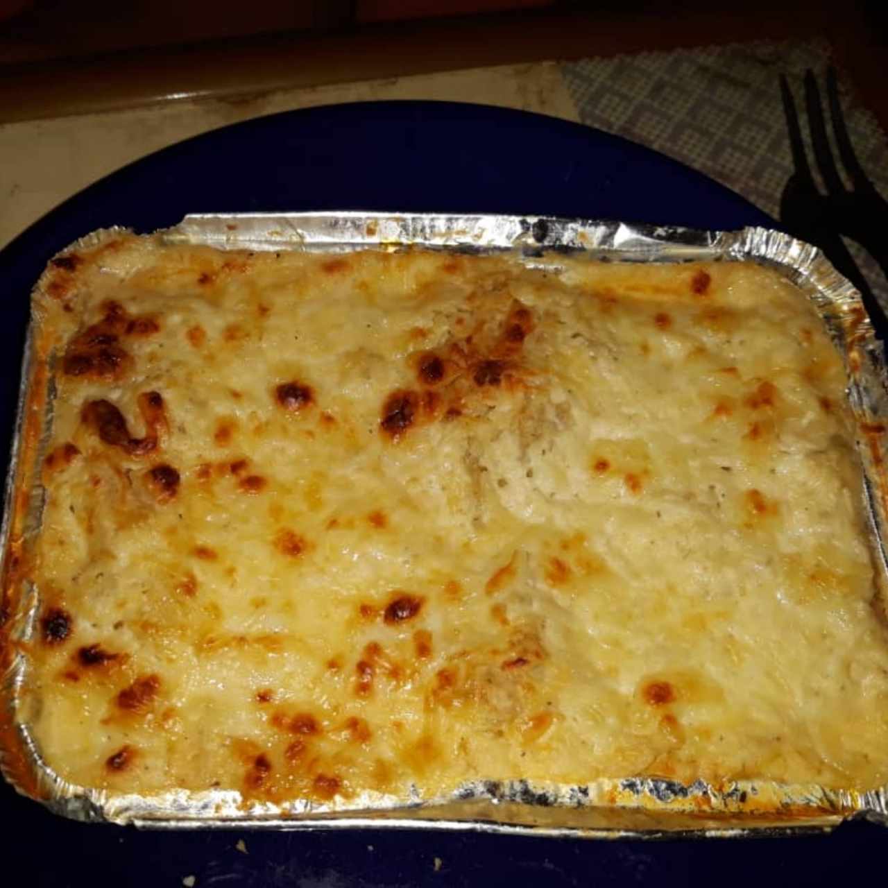 Pasticho, esta vez no me gustó, estaba ácido el jamón