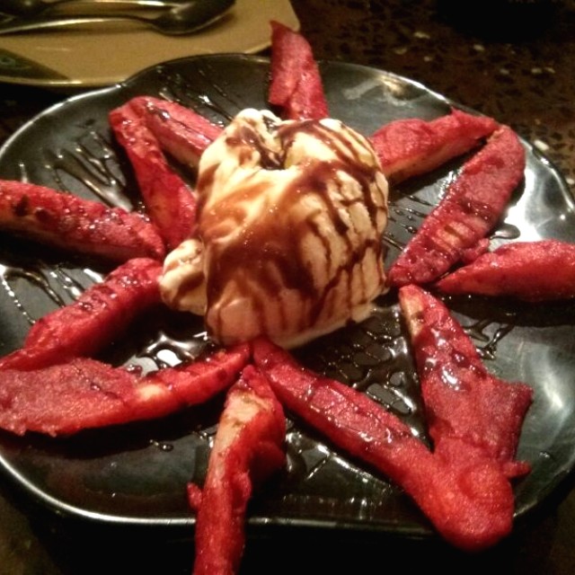 Banana tempura