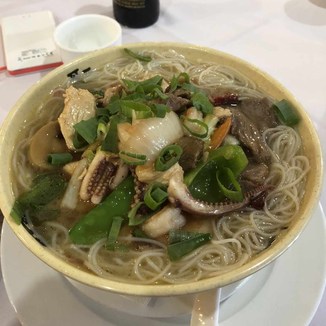 Sopa con fideos de Arroz